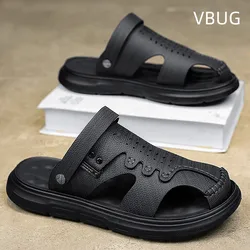 Men's Summer Sandals Breathable Platform Trendy All-match Casual Outdoor Round Toe Non-slip Water Proof Sandals Summer Main