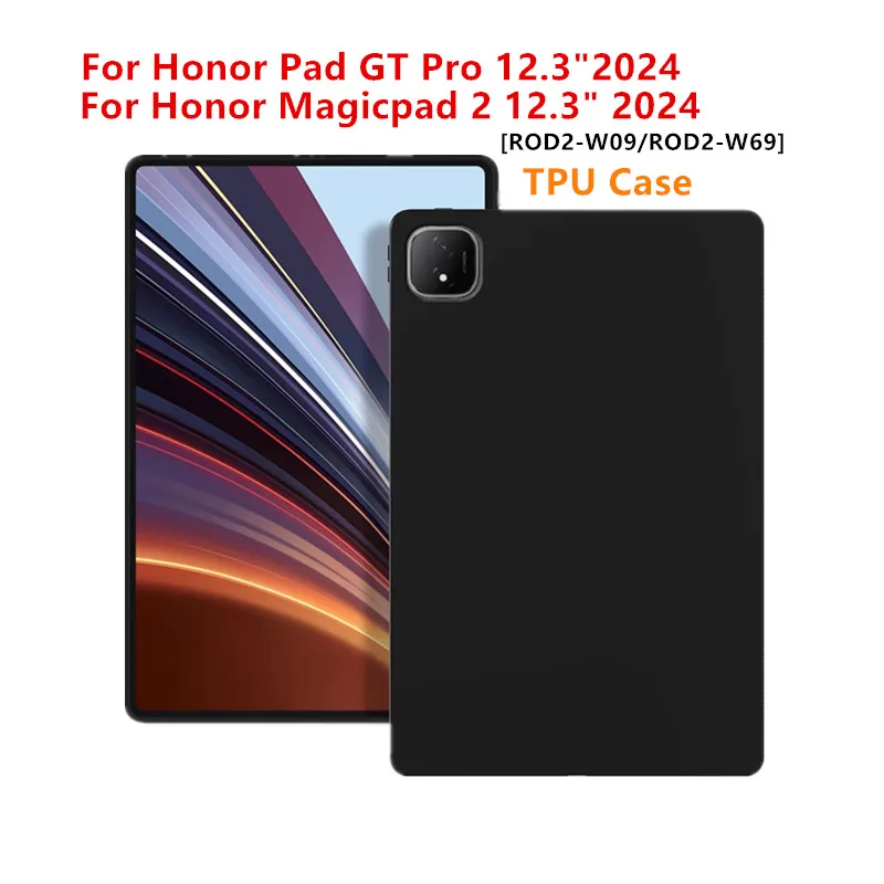

Antidrop Funda для Honor Pad GT Pro 12,3 ROD2-W69 силиконовый защитный чехол для Honor Magicpad2 12,3 "2024 ROD2-W09 мягкий корпус из ТПУ