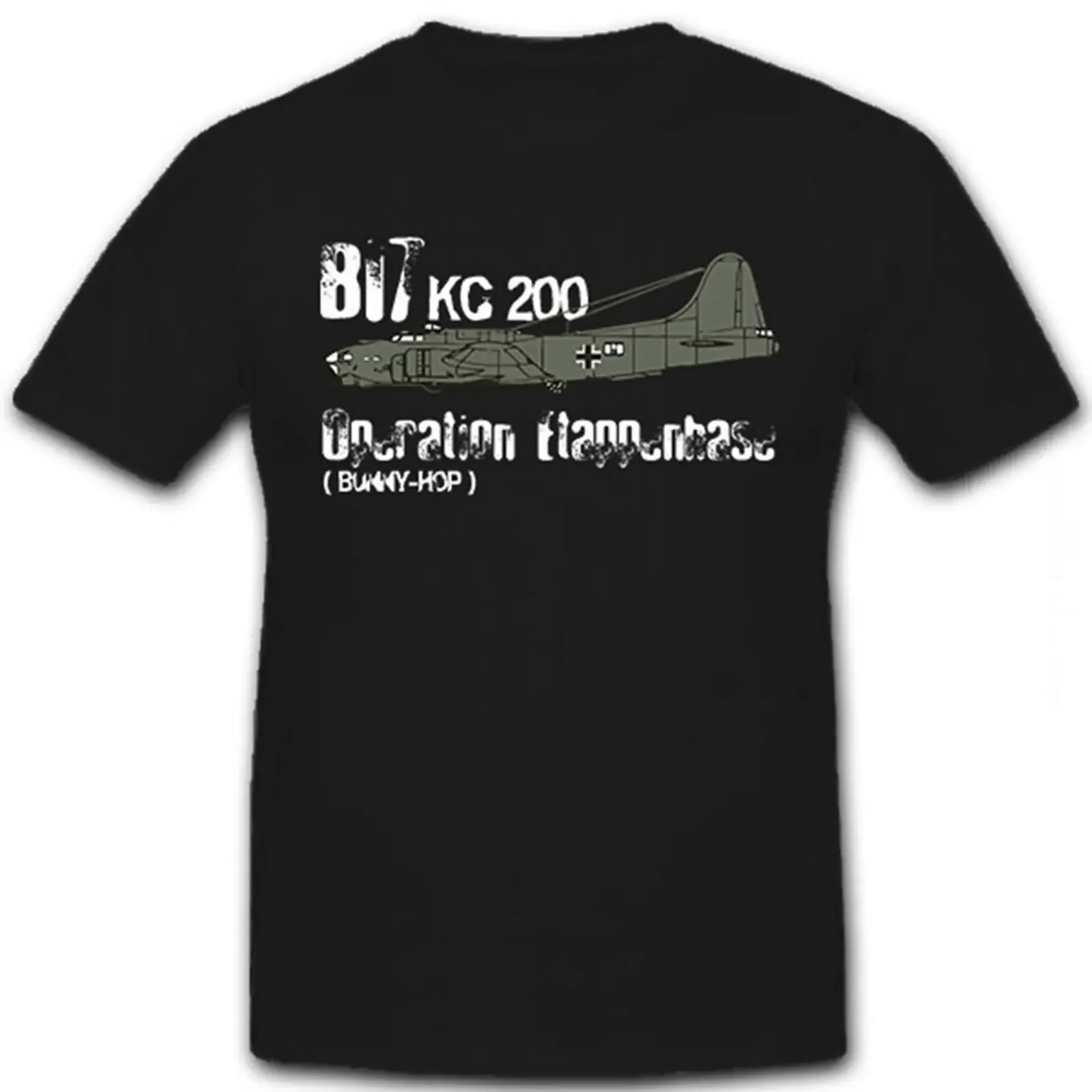 Operation Etappenhase (Bunny-Hop) B-17 Flying Fortress Bomber T Shirt. Short Sleeve 100% Cotton Casual T-shirts Loose Top S-3XL