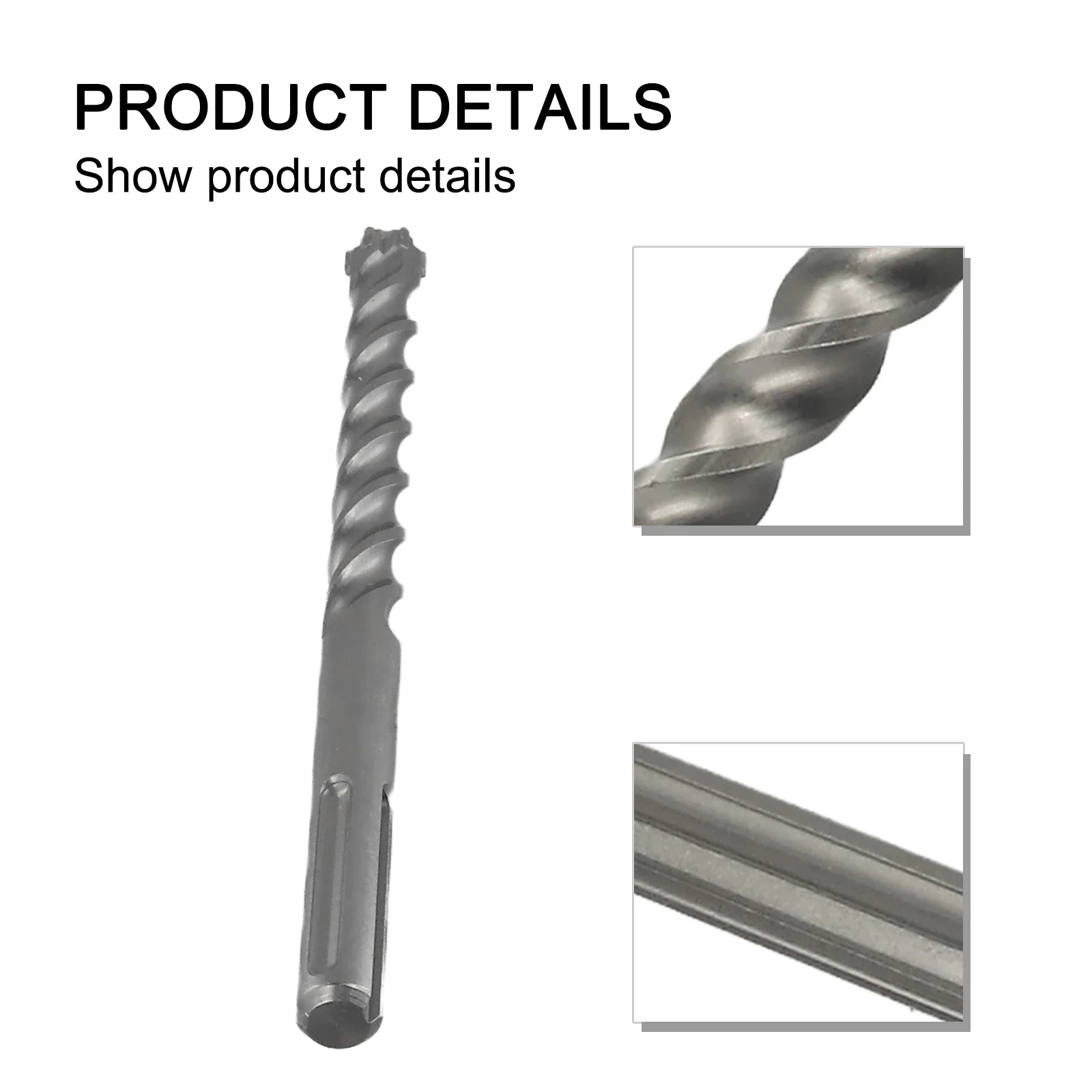 Broca de perforación para paredes de cemento, herramientas eléctricas, 18mm-25mm, 280mm de longitud, Mango antideslizante, diseño de vástago de