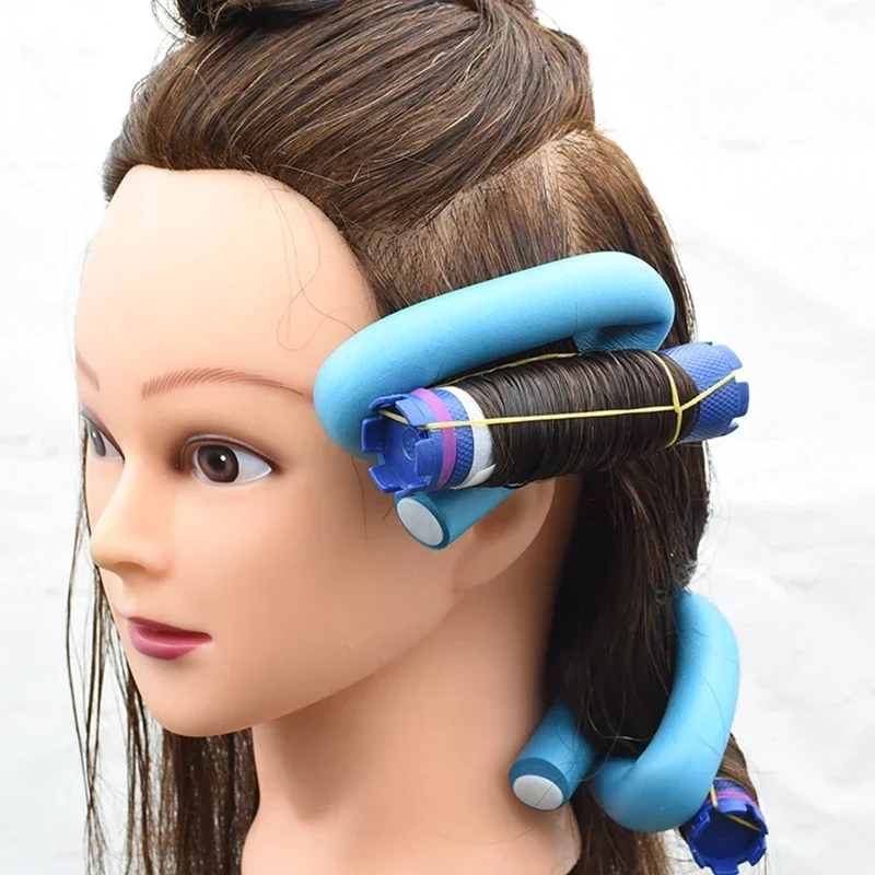 10 قطعة قضيب تجعيد الشعر المرن صناع مموج الشعر رغوة لينة Bendy تويست تجعيد الشعر بكرات مرنة أدوات تصفيف الشعر الأسطوانة لا الحرارة