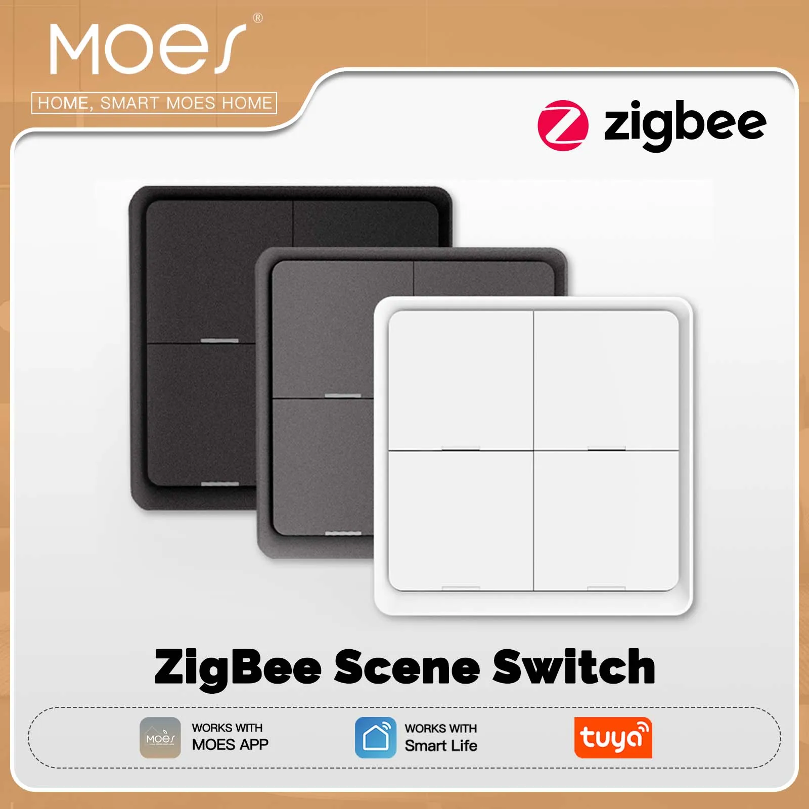 Moes 4 Gang Tuya Zi… - image