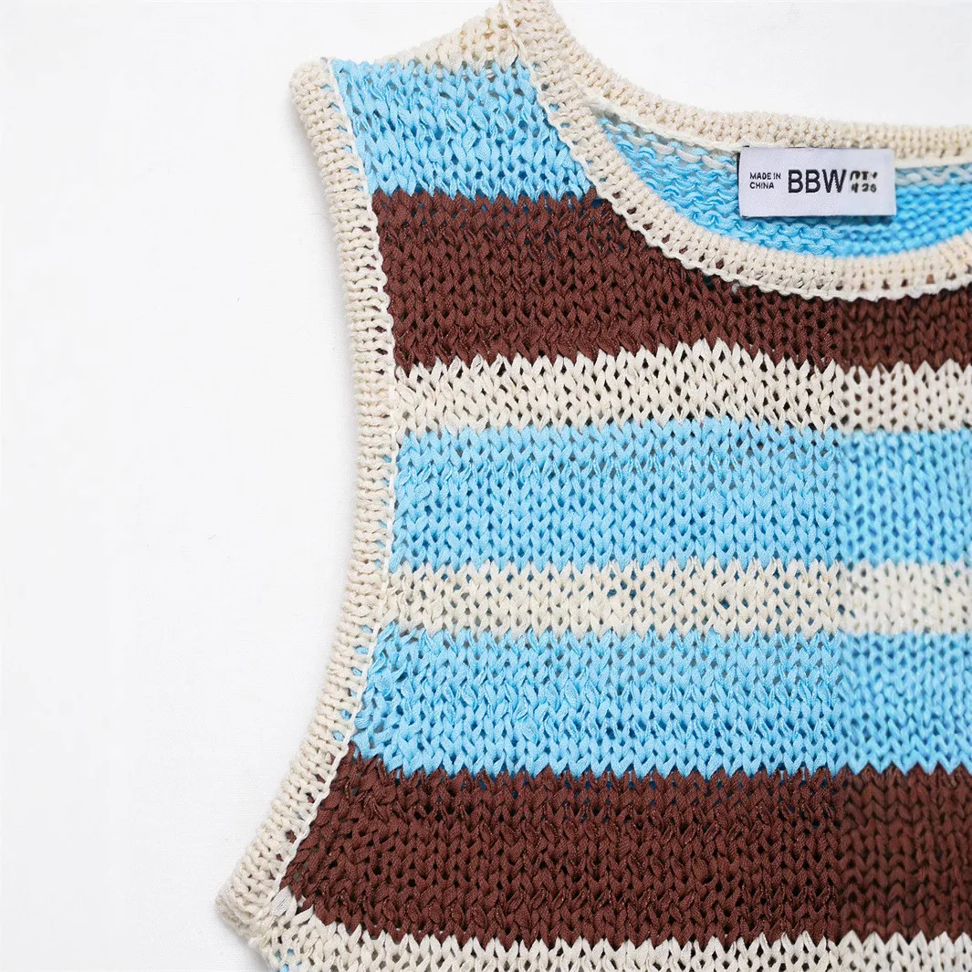 Spring New Round Neck Solid Color Loose Pullover Niche Temperament Knitted Sweater