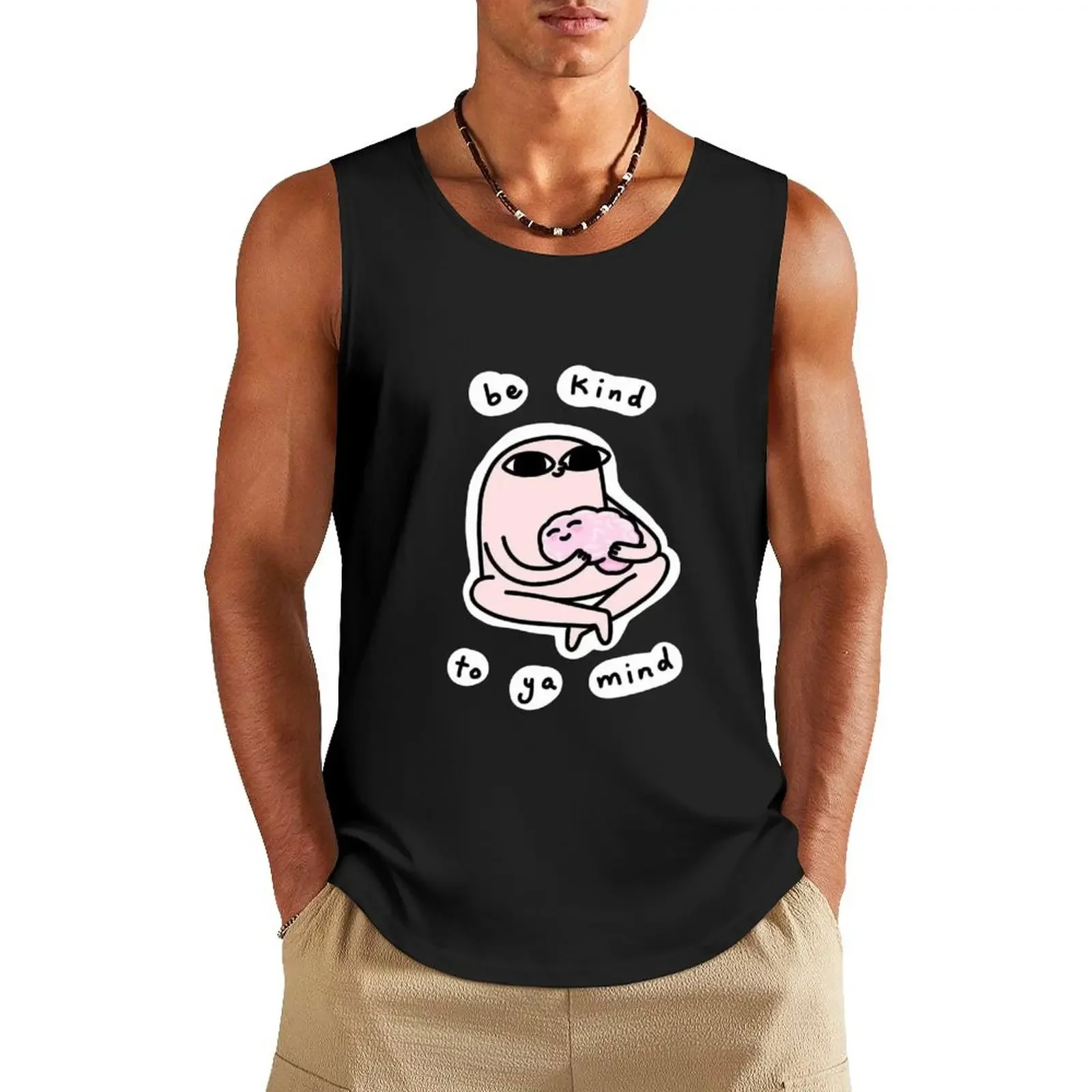 

Ketnipz Be Kind to Your Mind Tank Top sleeveless shirt man gym male top