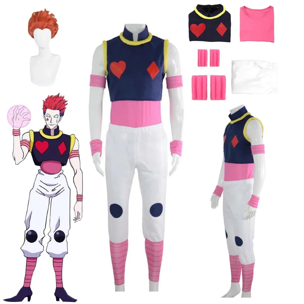

Anime Hunter Hisoka Cosplay Wig Top Hand Accessories Halloween Carnival Anime Character Role Play Stage Performance Full Costume