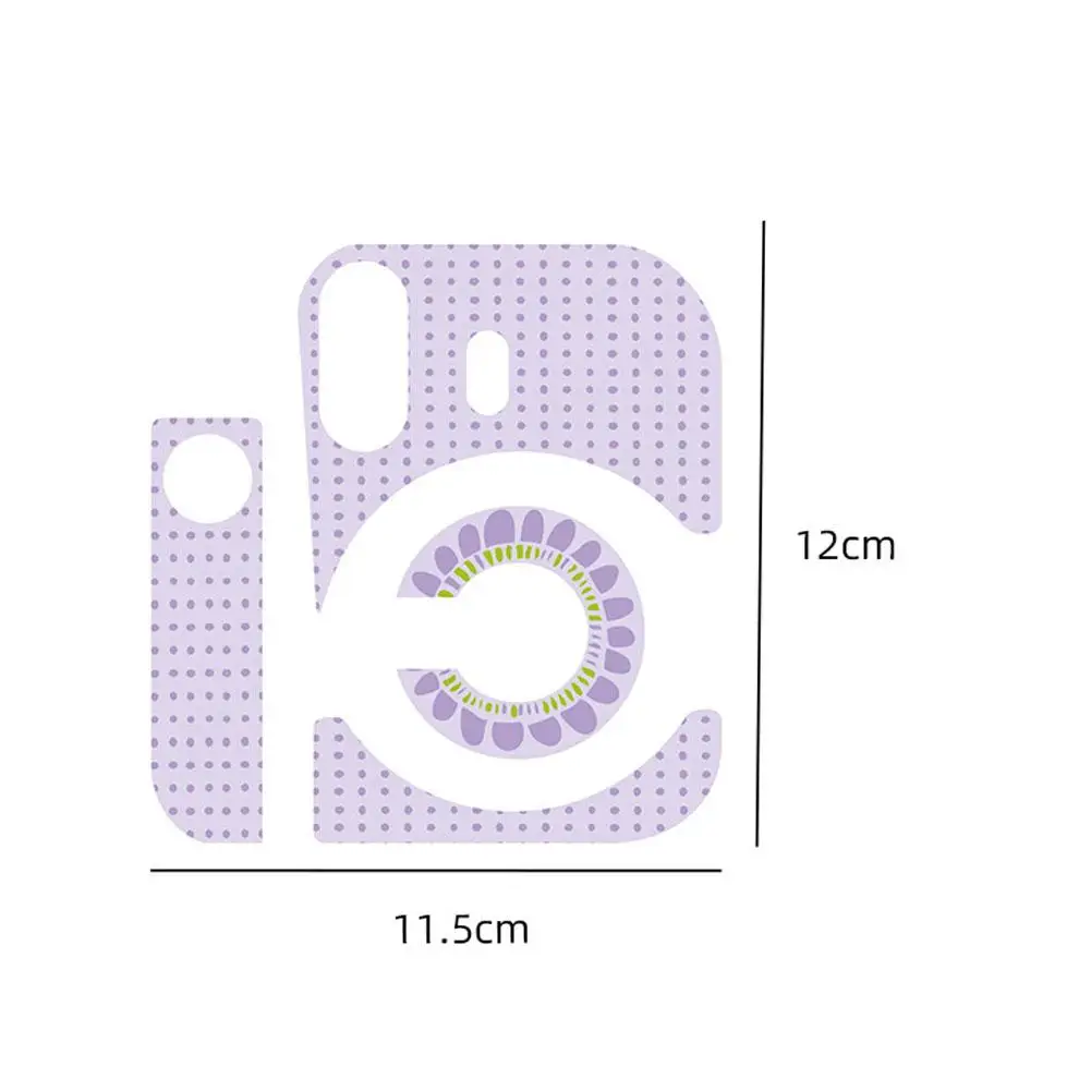 

For Instax Mini 12 Blue/Purple/White Body Camera Sticker Personalized Wavelet Dot Sunflower Multi-color Sticker Camera Accessori