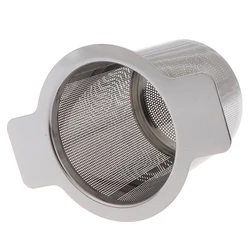 10cm*7.5cm Stainless Steel Mesh Tea Infuser Metal Cup Strainer Loose Tea Leaf Filter Sieve Coffee & Tea Tool Tea Accessories 1PC