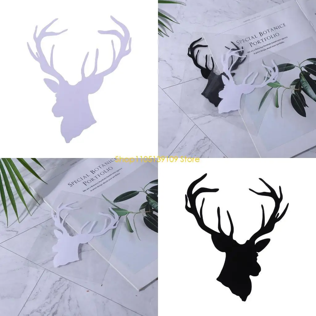 

Creative Car Exterior Body Decal Deer for Head Decal 12x16.5cm Sticker Decor