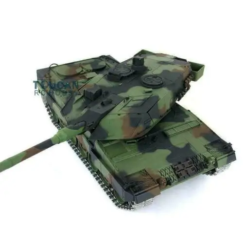 Aggiornato Ver Henglong 1/16 7.0 Aggiornamento Leopard2A6 RC Serbatoio 3889 360 Torretta Metallo Guida Piste del Motore