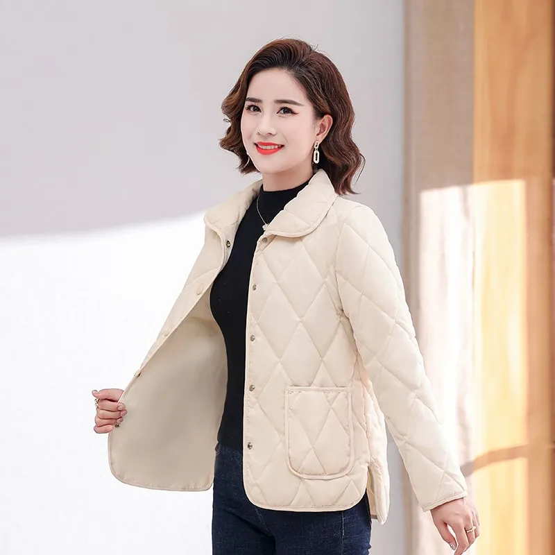 Femme Parka Warm thin Cotton Jacket Women New Winter CoatQuilted Oversize Clothes soprabito capispalla femminile