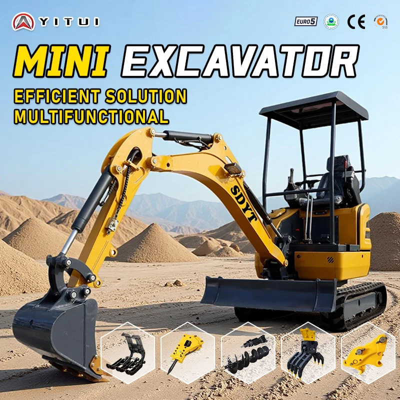 Hot Sale Mini Tractor Agricultural Machine Kubota Engine Diesel Mini Excavator Ce Epa Euro 5 Customized Crawler Tractor For Sale