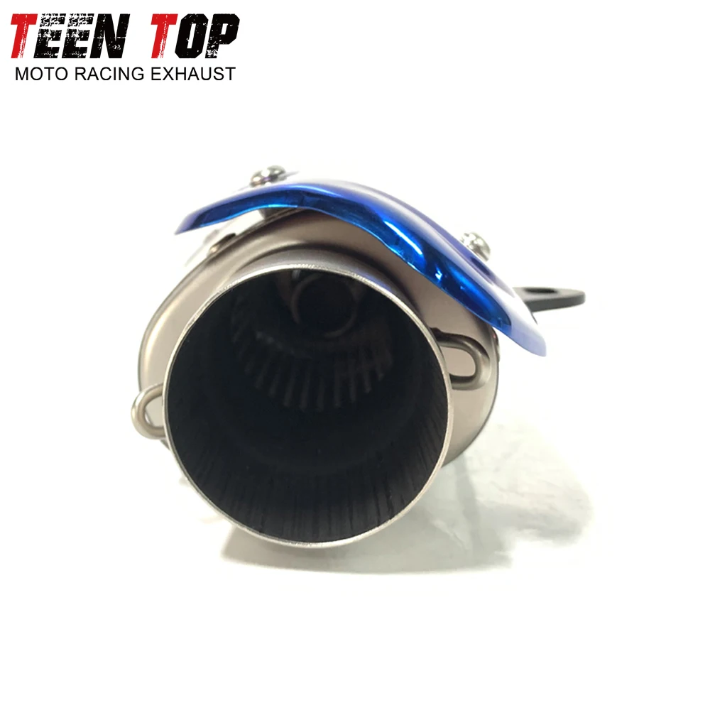 Universal 51mm silenciador do tubo de escape da motocicleta z900 duke 690 790 890 adv escape aço inoxidável moto r1 r6 fz6n cb650r