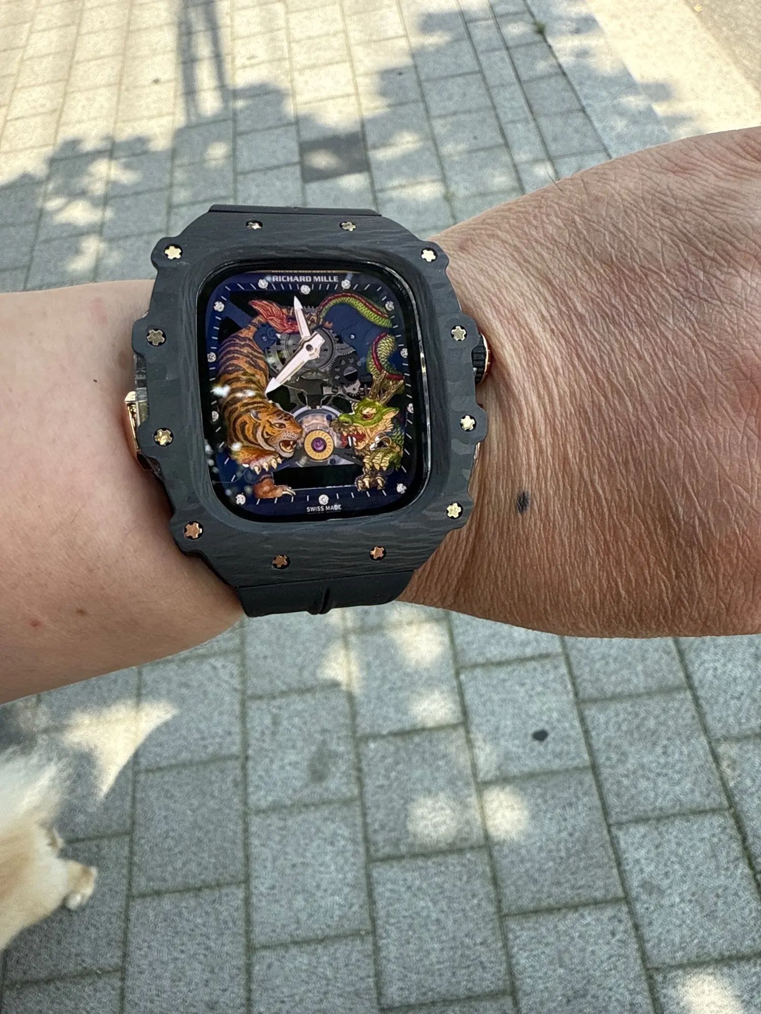 RM7015 Carbon Fiber Retrofit Kit For Apple Watch Ultra