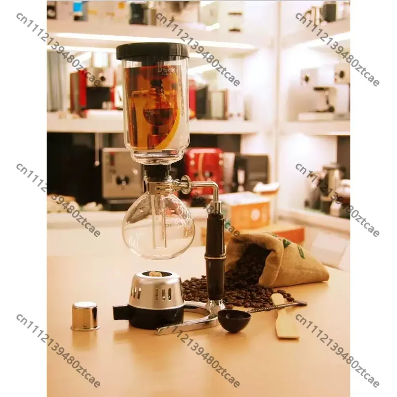 Household Glass Siphon Pot Siphon Coffee Brewer Manual Coffee Maker Coffee Tool Set