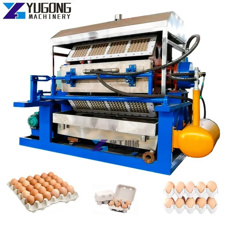 High Quality Automatic 1000 Pcs/h Small Paper Pulp Molding Egg Carton Egg Tray Making Machine Production Line