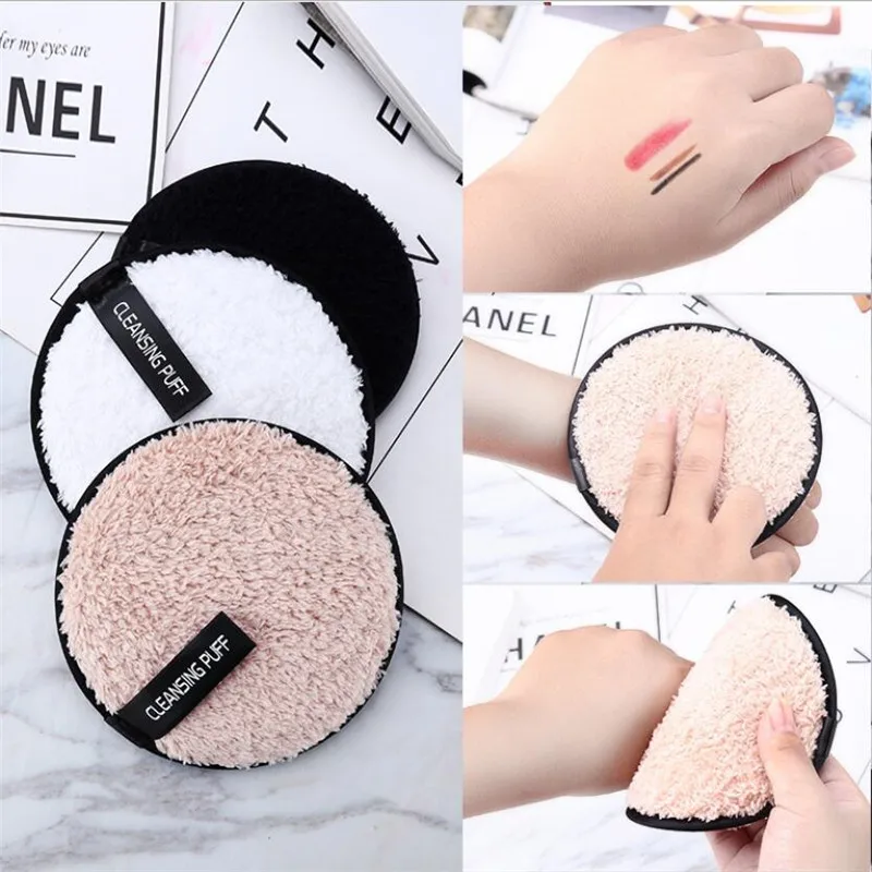 Sdotter 3pcs Make-up Entferner Pads Mikro faser wieder verwendbare Gesichts tuch Make-up Tücher Tuch wasch bare Watte pads Hautpflege Reinigung Puf