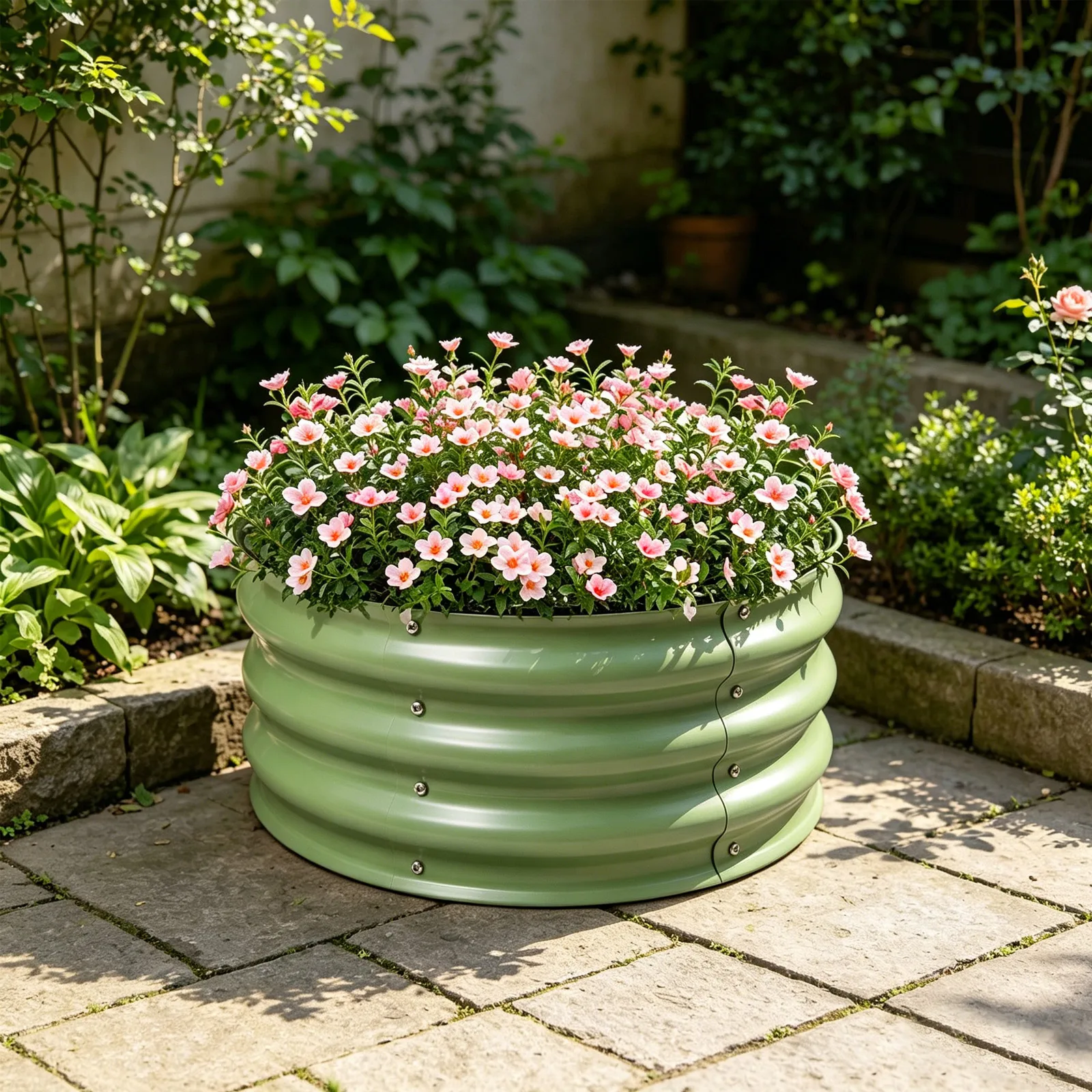 وعاء زرع معدني دائري مجلفن كبي - مراجعة Vertical Wall Planter وسعره
