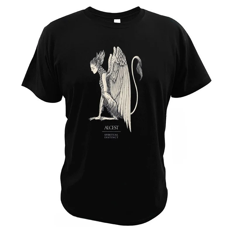 T-shirt Spiritual Instinct pour Homme et Femme, Alcest Album T Shirt, Français Post-Metal Band, Coton, Confortable, Taille EU, Y-Men