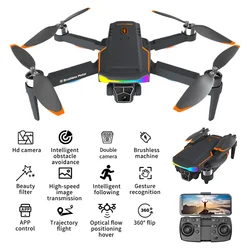F168 Mini professional Drone 8K HD Camera Obstacle Avoidance Aerial Photography Brushless Motor Foldable Rc Quadcopter Kid Toy