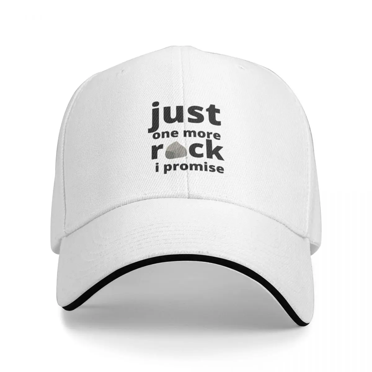 

just one more rock i promise Cap Baseball Cap icon Golf cap winter hat for women 2022 Men's