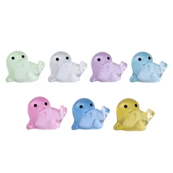 10/20/30Pcs Luminous Seal Pups Figures Fish Tank Decor Glow in the Dark Mini Seal Pup Garden Micro Flower Potted Landscape Decor