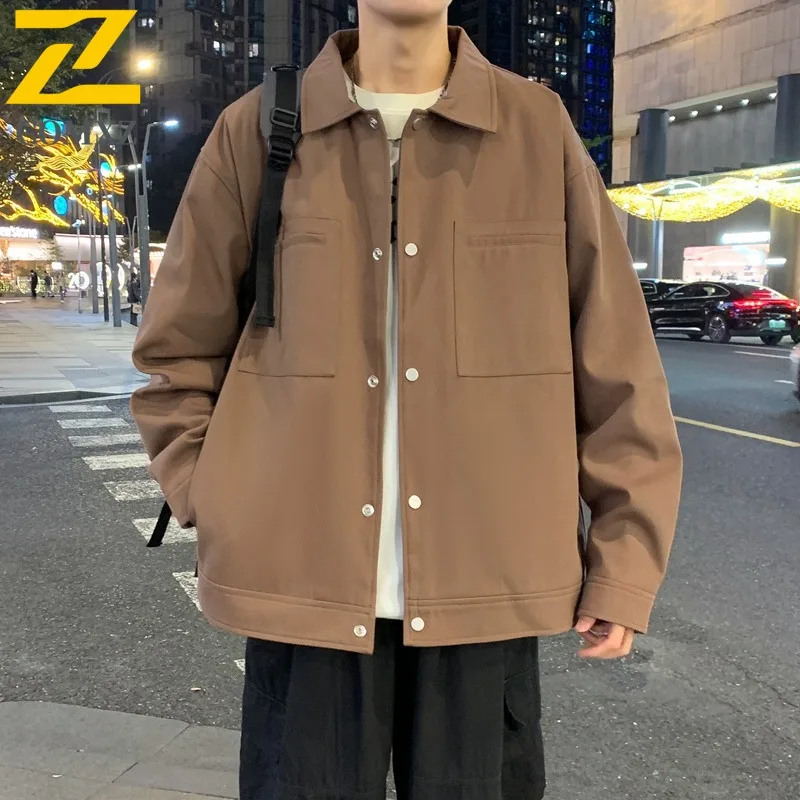 

COMXZ 2025 Autumn Men Casual outdoor sports Jacket Couple Wear Trendy Loose Fit Versatile Unisex Lightweight Coat Outdoor Top