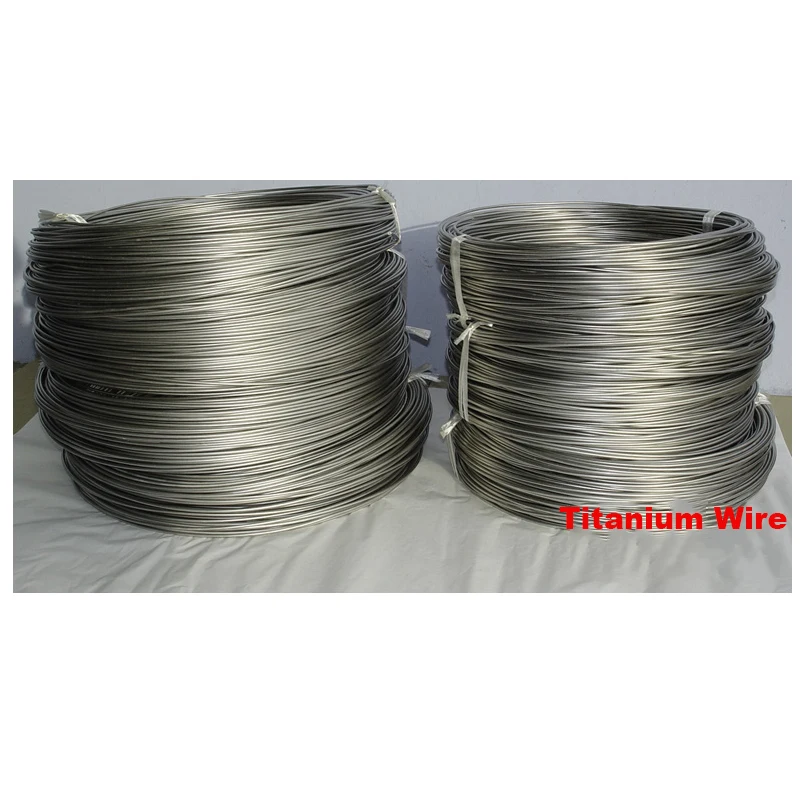 1Meter Kawat Titanium TA2 Kabel Logam Diameter 0.2/0.3/0.4/0.5/0.6/0.8/1.0/1.2/1.5/2.0/2.5/3.0/5.0/6.0Mm Kawat Solder