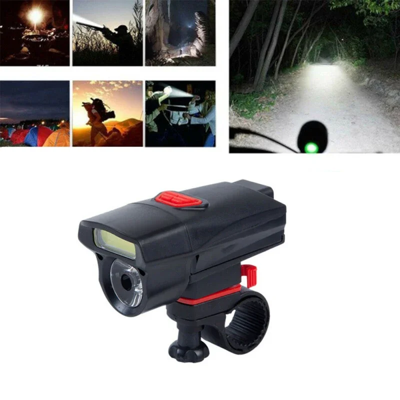 Super bright Bicycle light 17*12cm ABS LED COB Riding Travel Waterproof Clip Cycling Double Lamp Mountain bike