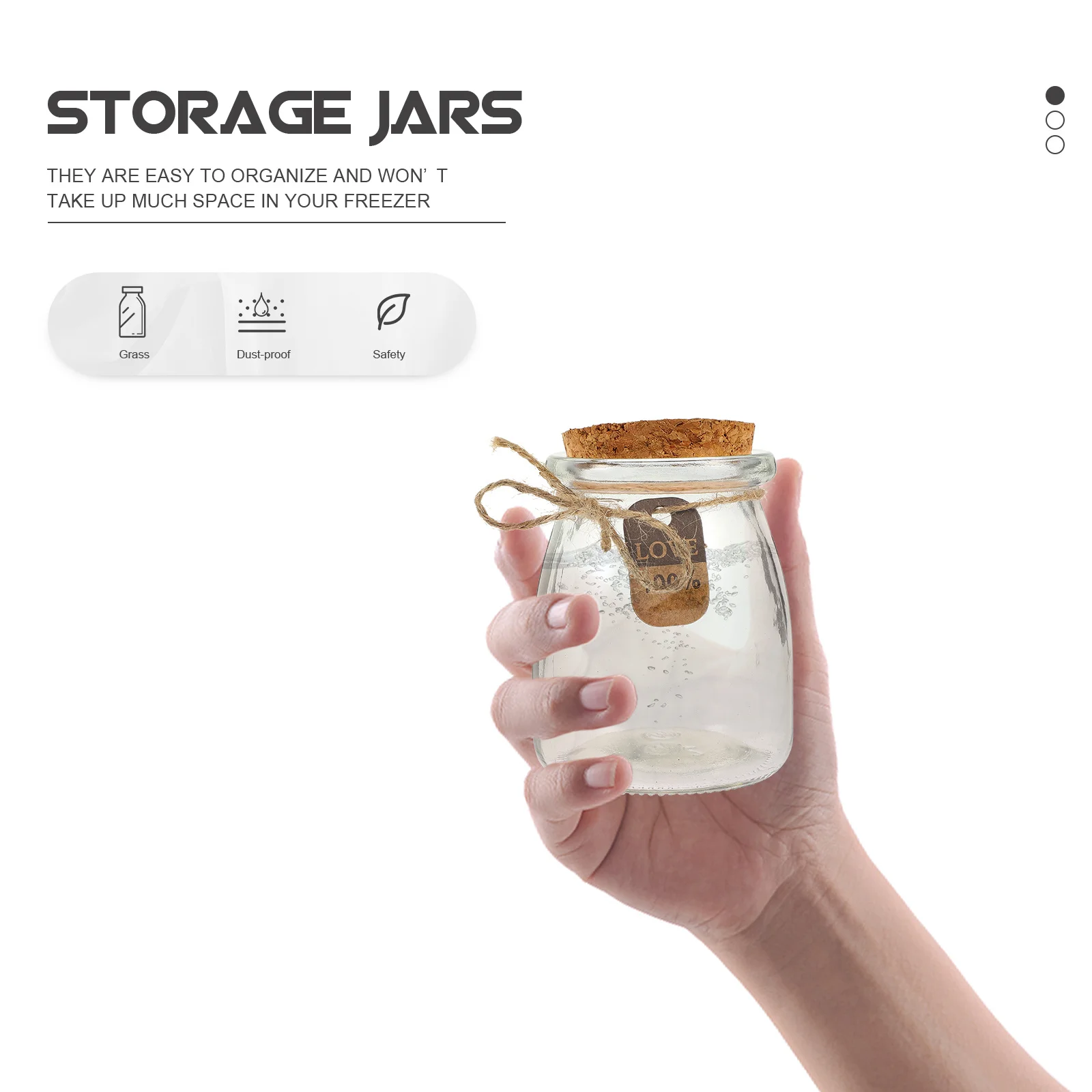 

10Sets Lightweight Glass Bottles Yogurt Pudding Holders Easy Use Store Perfect Baby Shower Party Decor Glass Bottles