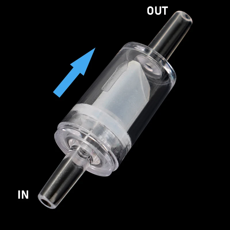 Check Valve Aquarium Air Pump Check Valve Fish Tank Tools Accessories Anti Reflux Plastic 4MM Carbon Dioxide System Equipment