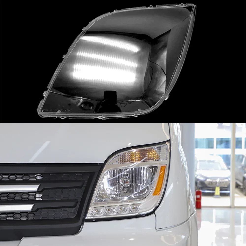 For SAIC MAXUS V80 Auto Head Lamp Light Case Car Front Headlight Lens Cover Lampshade Glass Lampcover Caps Headlamp Shell