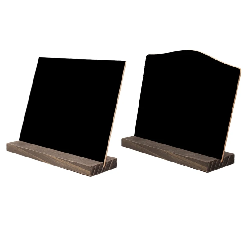 8Pcs Double Sided Chalkboard Sign Small Blackboard with Base Message Board for Wedding Birthday Party Decoration