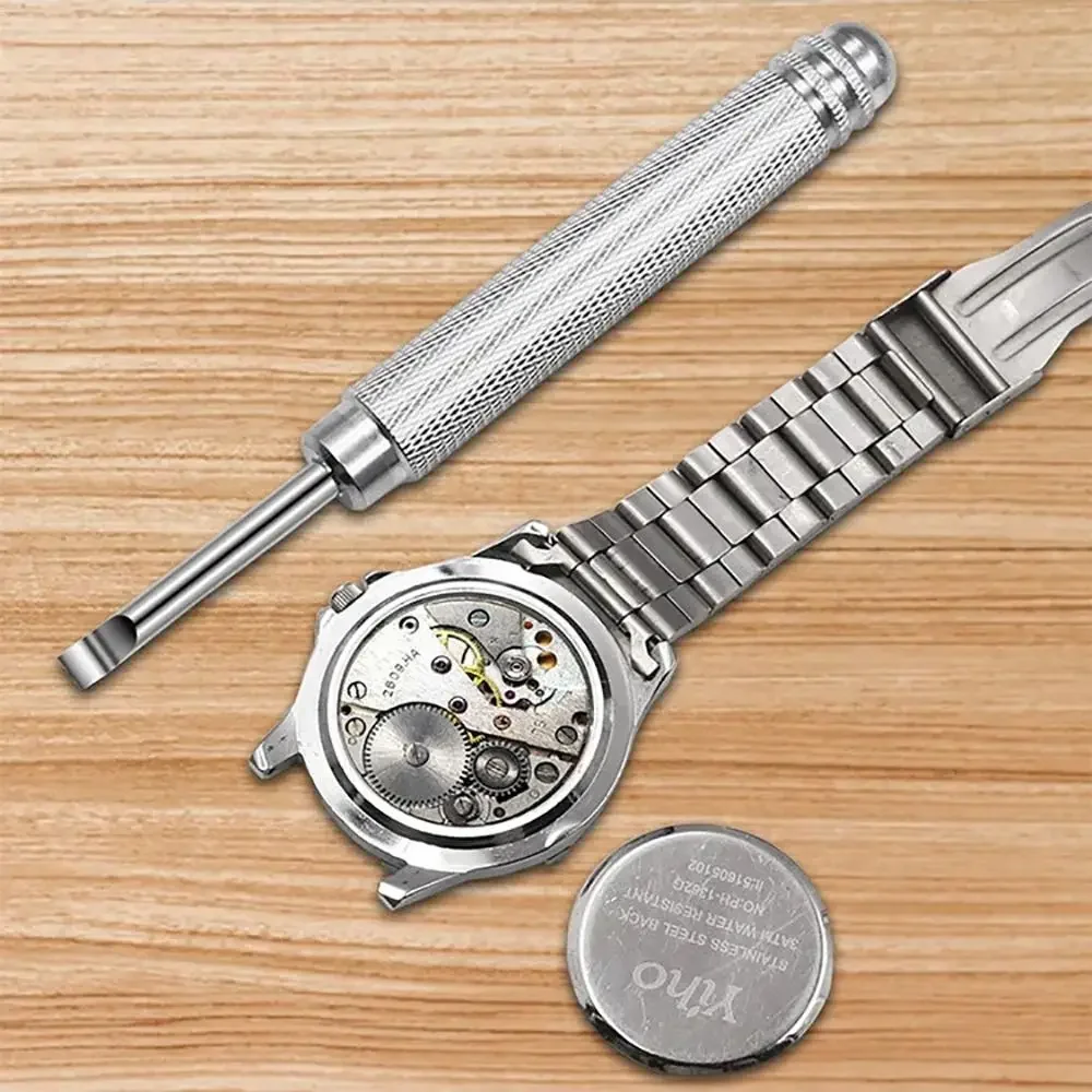 1Pcs Metal Repair Tool Pry Tool New Press Battery Change Back Case Remover Remover Screw For Watchmaker Watch Back Case Opener