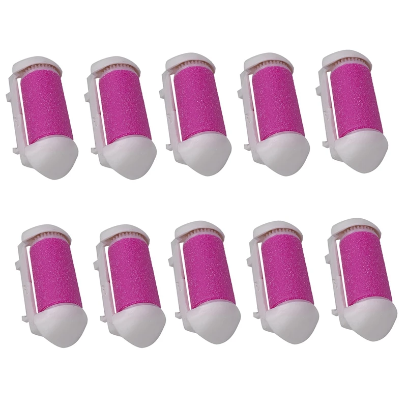 10Pcs Foot File Refills Easy To Replace Ergonomic Coarse Roller Replacements Callus Remover Refills Roller Heads
