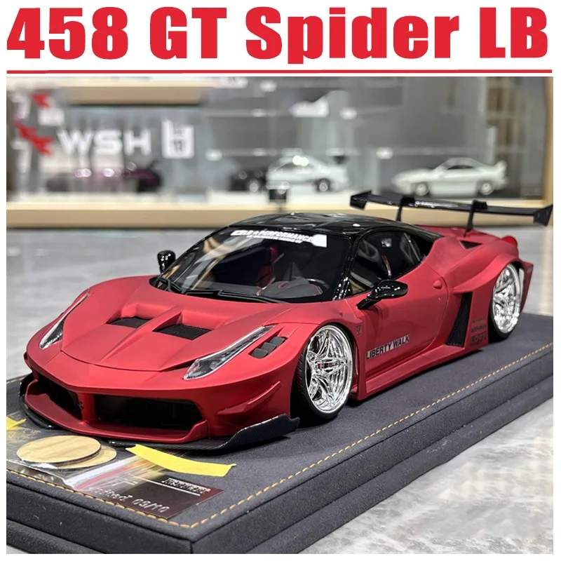 ARES 1/18 458 GT Spider LB Resin Toy Motor Vehicle Diecast Metal Model Gifts