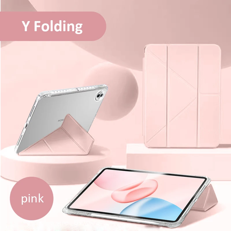 Funda for Honor Pad 20 Case with Pencil Holder Multi-Folding PU Leather Acrylic Back Stand Cover for Honor Pad 20 Pro 12 1 Case