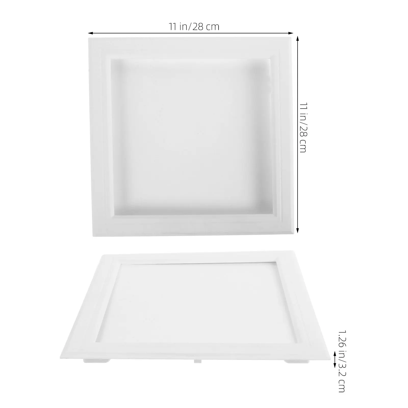 Picture 5: 2Pcs Ceiling Access Panel Air Conditioner Access Door ABS Plastic Heavy-Duty Easy Install Wall Hole Cover for Plumbing