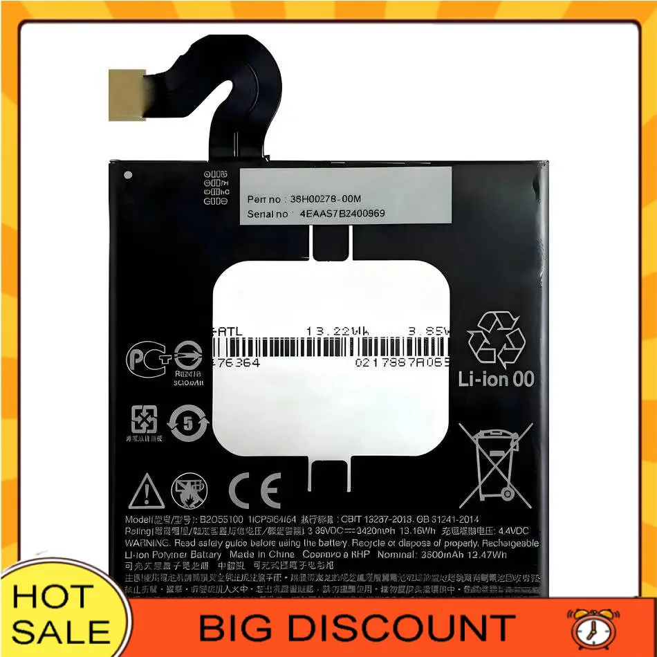 

B2Q55100 For Htc U12 Plus High Compatibility Mobile Phone Battery 3420Mah