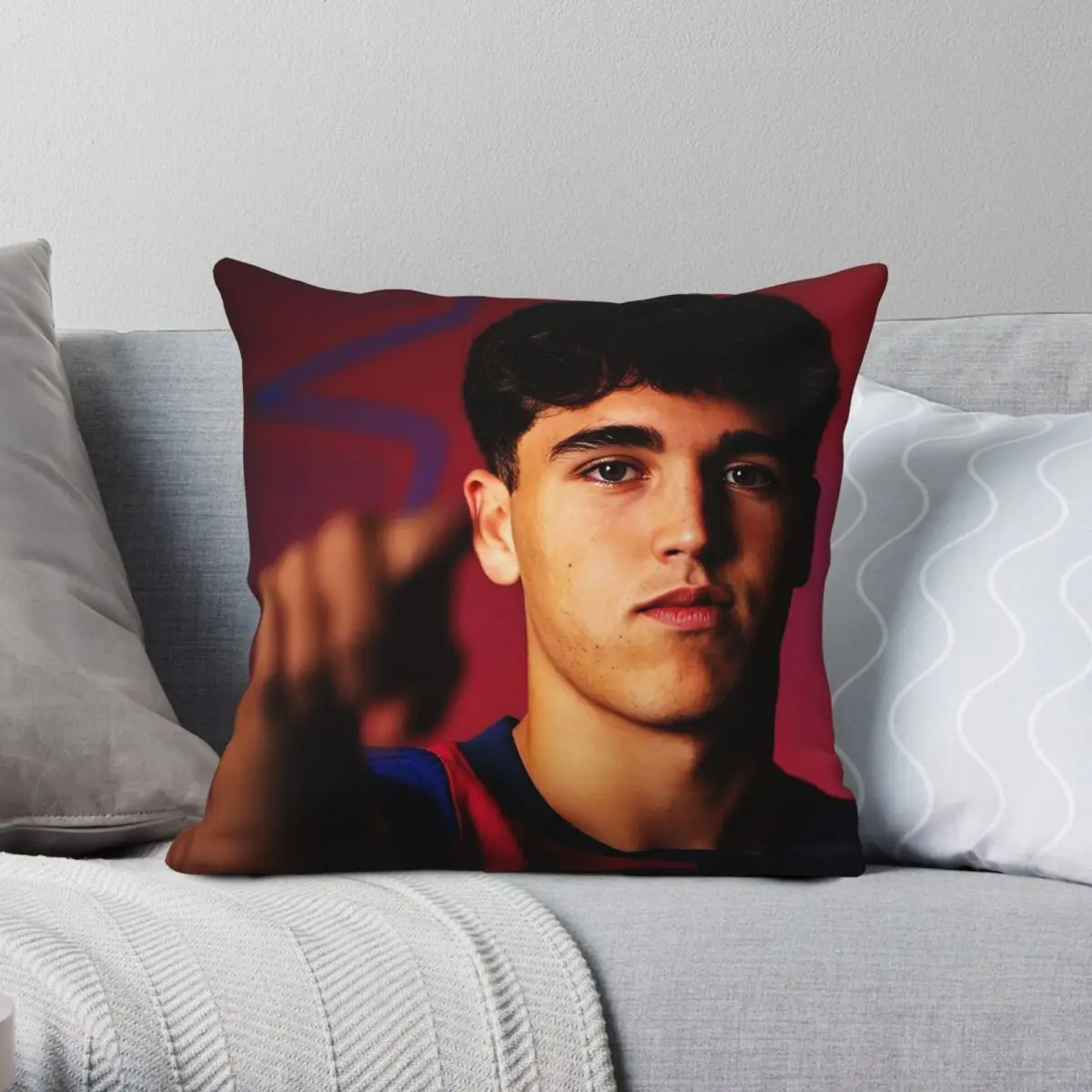 Pau Cubarsí Pillowcase Polyester Linen Velvet Creative Zip Decorative Pillow Case Sofa Cushion Case 18