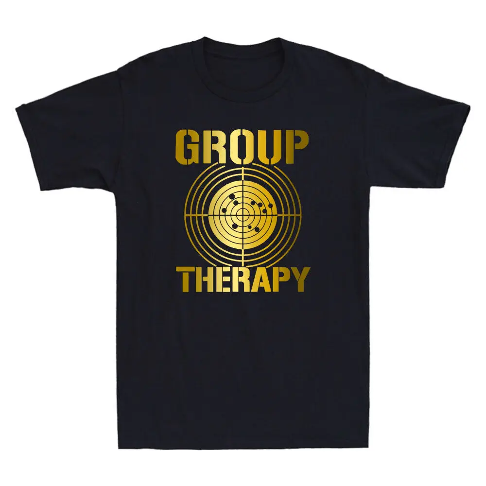 Group Therapy Shooting Range Men T-Shirt Funny Gun Laws Rights 2nd Amendment Tee