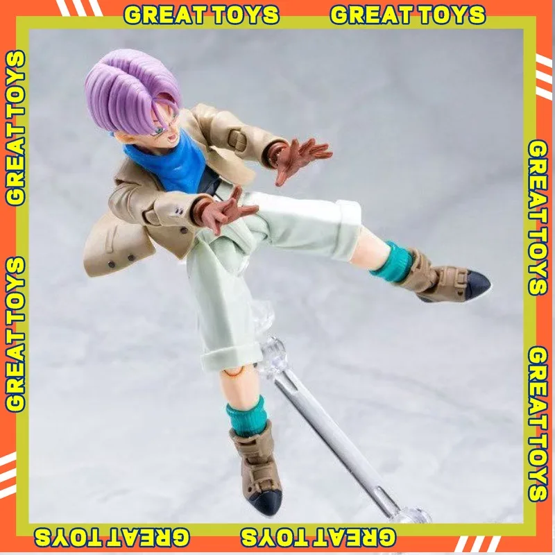 

In Stock Bandai Dragon Ball GT S.H.Figuarts SHF TRUNKS GT Anime Action Collection Figures Model Toy