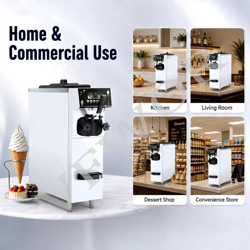 Soft Serve Ice Cream Making Machine Counter Top Soft Ice Cream Machine for Sale