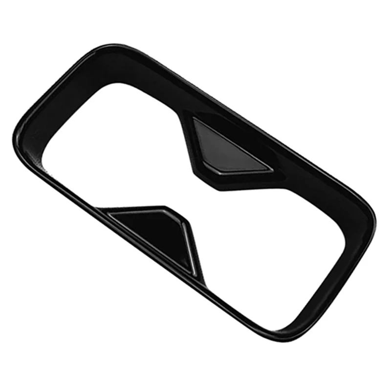 

A04F-2Pcs Car Center Console Water Cup Holder Decoration Cover Trim Stickers Parts For Honda HRV HR-V Vezel 2021-2023 Glossy Bla