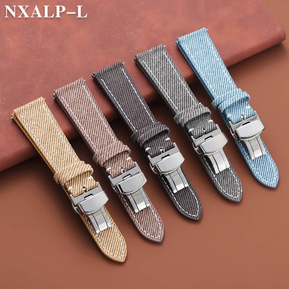 Denim Sailcloth Watchbands Lea - đánh giá và giá Suede Strap Watch