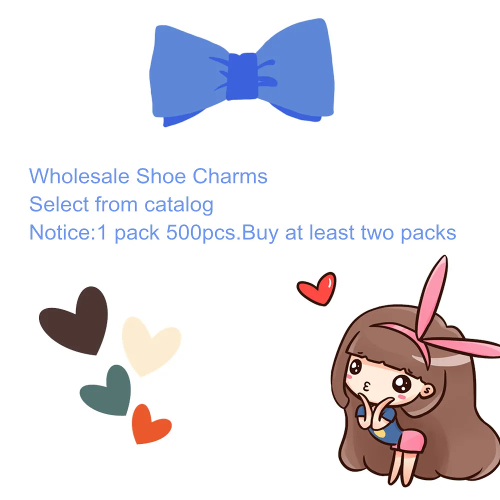 Wholesale Min Order 1000pcs Cartoon PVC Shoe Charms Accessories Decorations Slipper Fit Wristbands Unisex Holiday Present