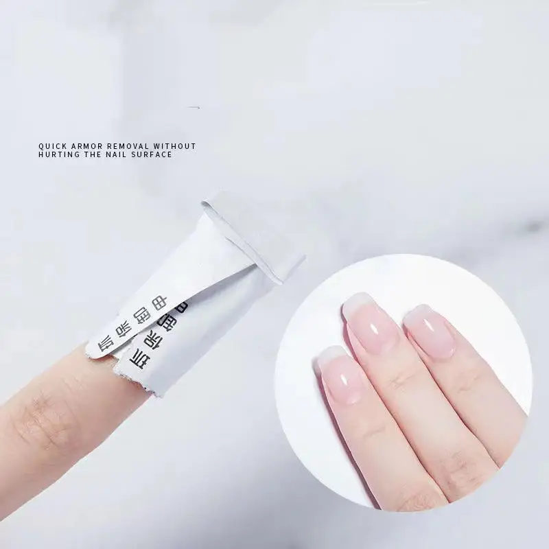 منشفة مزيل طلاء الأظافر للاستعمال مرة واحدة، مزيل طلاء الأظافر، مزيل جل للعلاج بالضوء، وسادة قطنية لغسل الأظافر #2
