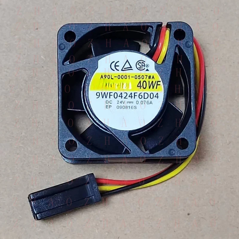 L+ 1PCS for San Ace 40WF 9WF0424F6D04 DC 24V 0.076A 3pin cooling Fan