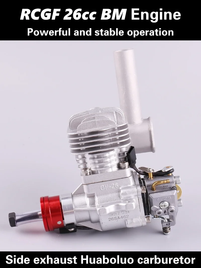 

RCGF 26cc / Engine 26ccBM for RC Model Airplane for RC Airplane Two Strokes Single Cylinder Side Exhaust Natural