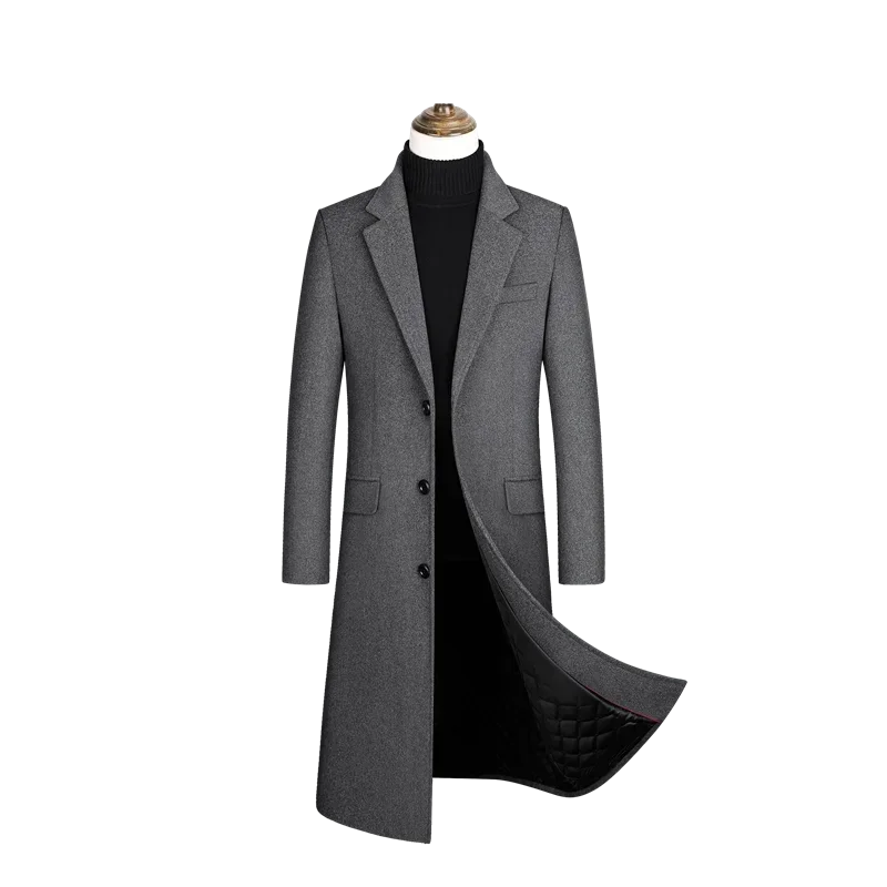 Wool content 30%,New woolen overcoat in autumn and winter, men clothing,coat men, winter coat men, coats for men,men winter coat