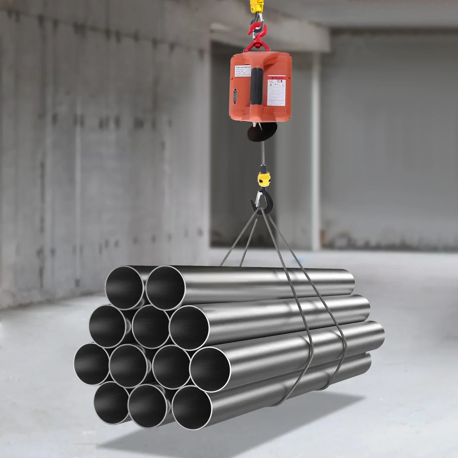 2300 lbs / 1 ton Electric Hoist Winch Portable Electric Hoist New Upgraded Model with Overload Protection 38 ft Lifting Height